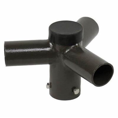 Estante de hierro fundido duradero para postes cuadrados de 5 pulgadas adaptador de tenón personalizado de 90 grados