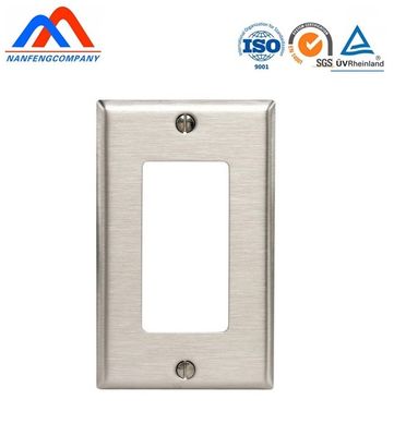 Placa de pared de acero inoxidable certificada ROHS ISO para interruptores personalizables según la demanda