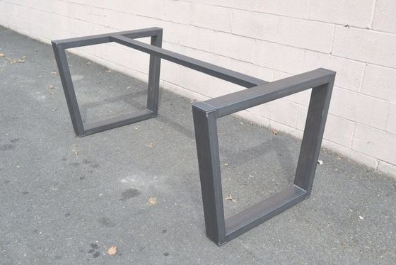 Piernas de muebles de acero inoxidable estilo cuadrado base de mesa de pedestal para muebles personalizados