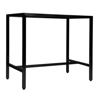 Cuadro de base de la mesa de la barra de metal de la pierna del mueble personalizado con acabado ajustable y negro