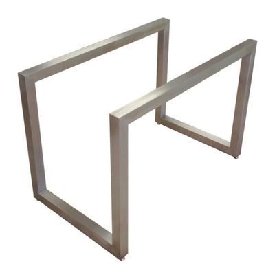 Cuadro de base de la mesa de la barra de metal de la pierna del mueble personalizado con acabado ajustable y negro