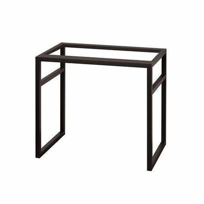 Cuadro de base de la mesa de la barra de metal de la pierna del mueble personalizado con acabado ajustable y negro