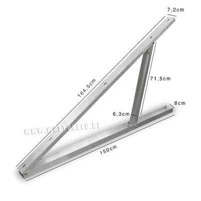 Hebei Color personalizado de aluminio panel solar ajustable soporte para accesorios solares