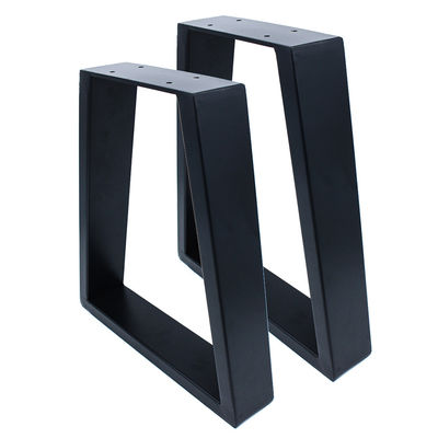 Fabricación personalizada de hierro forjado negro en forma de escritorio en metal fundido Banco de hierro de comedor Piernas de mesa de café