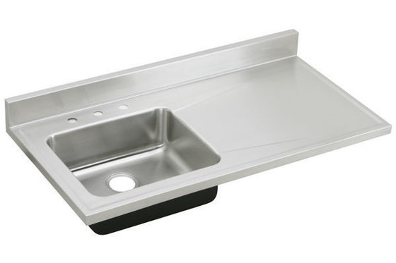 Pieza de dibujo profundo de metal redondo para lavabo de acero inoxidable personalizado