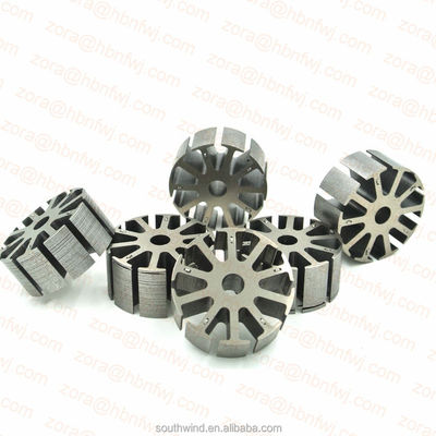 Rotor y estator de laminado de acero al silicio personalizado certificado ISO/TS 16949 2000 para motor