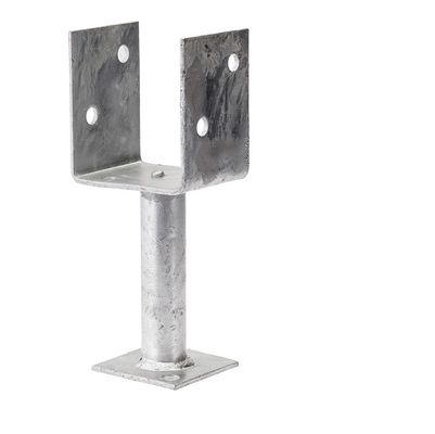 Brackets metálicos personalizados para el anclaje seguro de la instalación de postes de madera de concreto