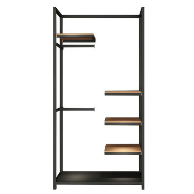 Unidad de combinación colgante alta de alta densidad de acabado de cobre para ropa Muebles de tienda