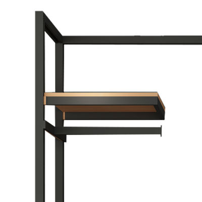 Unidad de combinación colgante alta de alta densidad de acabado de cobre para ropa Muebles de tienda