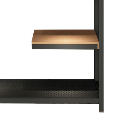 Unidad de combinación colgante alta de alta densidad de acabado de cobre para ropa Muebles de tienda