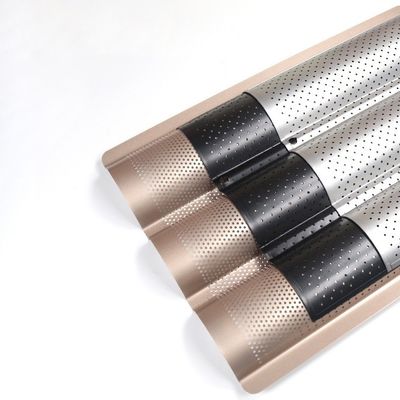 Talla de horneado de pan perforado de pan francés sin pegamento de oleaje