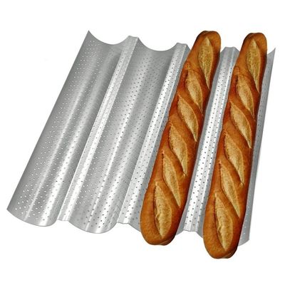 Talla de horneado de pan perforado de pan francés sin pegamento de oleaje