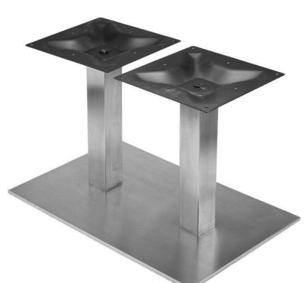 Piernas de mesa de metal personalizadas diseñadas con estructura de soporte triangular no estándar