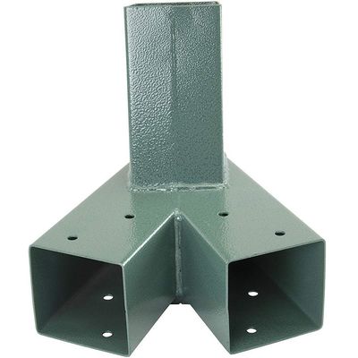 Triángulo de soporte pesado polvo verde de acero al carbono Patio swing para interiores exteriores