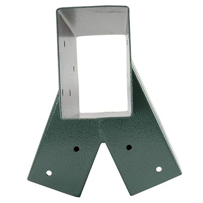 Triángulo de soporte pesado polvo verde de acero al carbono Patio swing para interiores exteriores