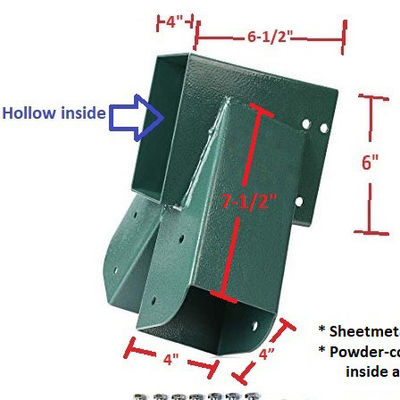 Triángulo de soporte pesado polvo verde de acero al carbono Patio swing para interiores exteriores