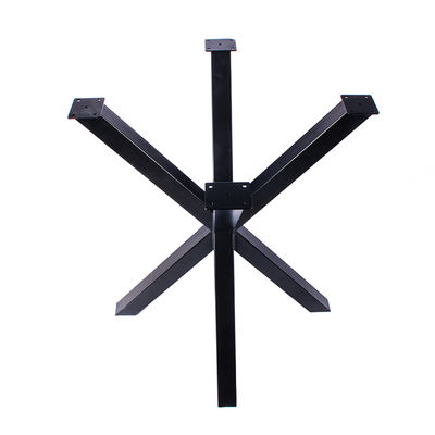 Base de mesa de café de pedestal redondo de marco cruzado grande para muebles de comedor personalizados