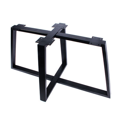 Base de mesa de café de pedestal redondo de marco cruzado grande para muebles de comedor personalizados