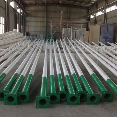 6M 8M 12M tubo de acero galvanizado de doble brazo de doble brazo