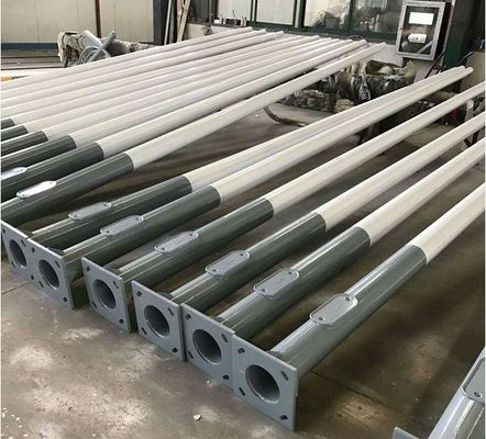 6M 8M 12M tubo de acero galvanizado de doble brazo de doble brazo