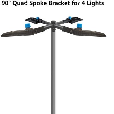 Bracket de un solo lado de luz de polo brazo Bracket Quad Spoke 3" Tenon Adaptador de ajuste de 3-10mm de espesor