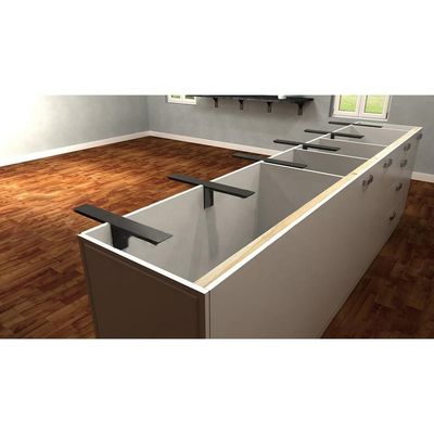 Soporte de encimera de T-Brace no estándar para instalaciones personalizadas