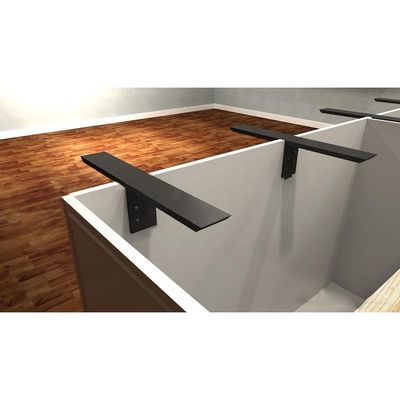 Soporte de encimera de T-Brace no estándar para instalaciones personalizadas