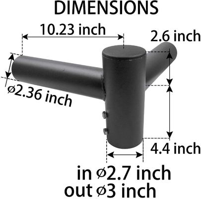 3-10mm espesor 90D soporte de montaje para zapatillas Trunion Tenon para 2 brazos de poste redondo ligero