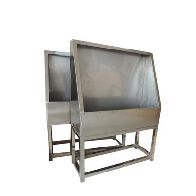 Cabinas de lavado de acero inoxidable con retroiluminación LED y estructura de soporte de un solo lado