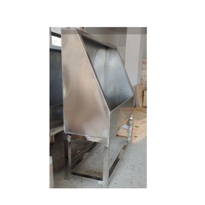 Cabinas de lavado de acero inoxidable con retroiluminación LED y estructura de soporte de un solo lado