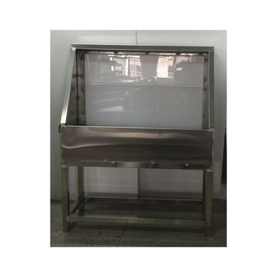 Cabinas de lavado de acero inoxidable con retroiluminación LED y estructura de soporte de un solo lado