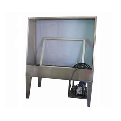 Cabinas de lavado de acero inoxidable con retroiluminación LED y estructura de soporte de un solo lado
