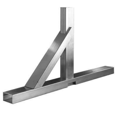 Apoyo de manivela de acero inoxidable para soporte de vidrio espesor de soporte de lado único 3-10 mm