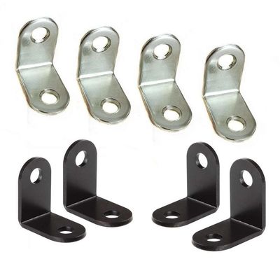 Estante de montaje de armarios de galvanizado Estampado de soportes metálicos en forma de L para correas colgantes