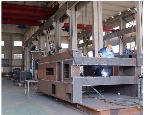 Construcción de acero de soldadura redonda con piezas de base incrustadas con inspección interna/tercera
