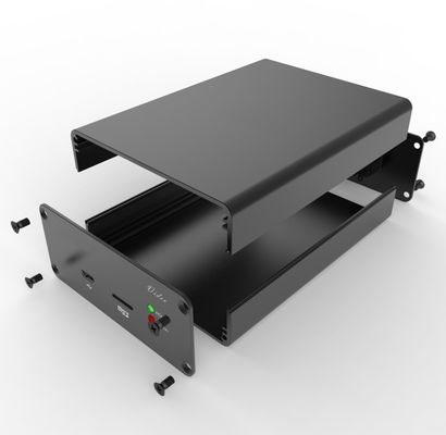Caso de perfil de extrusión de aluminio recubierto en polvo personalizado para personalización de recintos