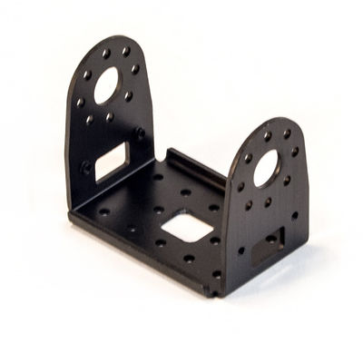 Estante de hardware clásico soporte de estampado de soldadura soporte en negro con acabado revestido de potencia