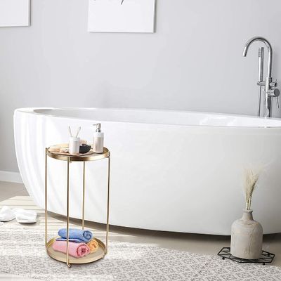 Paquete de 2 mesas finales de tamaño personalizado para muebles de espacio pequeño
