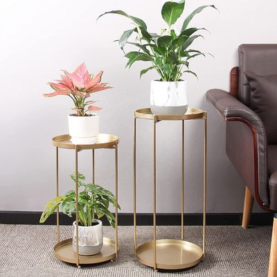 Paquete de 2 mesas finales de tamaño personalizado para muebles de espacio pequeño