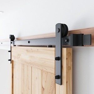 Color personalizado 6.6 FT de trabajo pesado robusto Kit de hardware de puerta corredera de granero para la industria