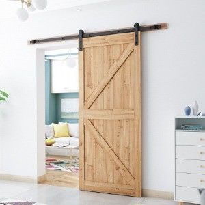 Color personalizado 6.6 FT de trabajo pesado robusto Kit de hardware de puerta corredera de granero para la industria