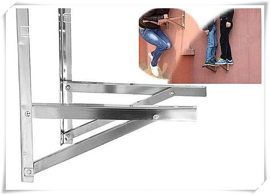 Partes de unidad de aire acondicionado exterior con estructura y dibujos de proceso de bloqueo automático