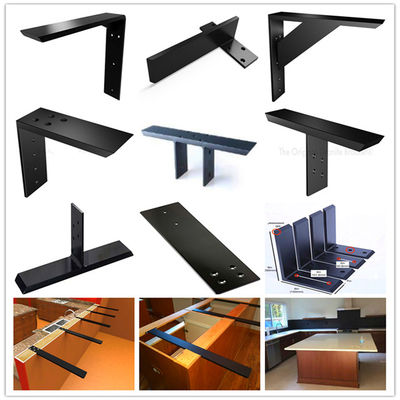 Servicio de soportes de mesa flotante no estándar / soportes de estantería de montaje en pared de acero carbono