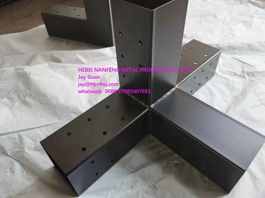 Proceso de estampado Kit de soporte de madera elevada para pergolas soportes de acero duradero incluidos