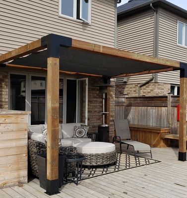 Brackets de pérgola de tamaño modular con grosor de 1 mm-12 mm y certificado ISO9001 2015