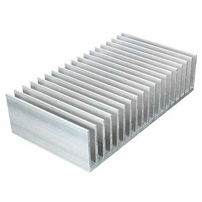 No estándares 6063 anodizado anodizado de aluminio extrusión del lavabo de calor con chapa de níquel