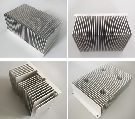 0.4-3 mm de espesor Aluminio Profile de disipador de calor para diseño de espátula personalizado en cualquier color