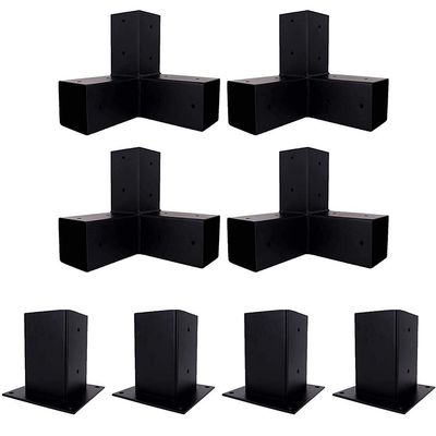 Kit de soporte de madera con soportes de acero