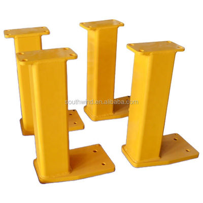 Punto de trabajo pesado Base metálica de acero cerca de anclaje de acero superficie de cubierta de montaje placa base