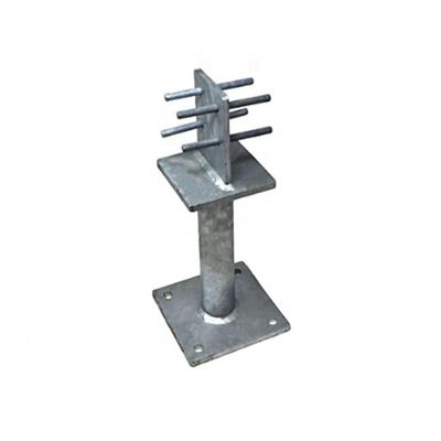 0.4-3mm espesor de aluminio personalizado en polvo revestido de acero cercas de post base soportes